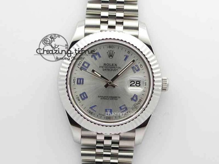 FreshLook DateJust II 41mm BP Maker Best Edition Sliver Dial Blue Number On New Version Jubilee Bracelet A 3640