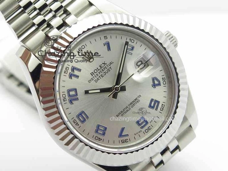 FreshLook DateJust II 41mm BP Maker Best Edition Sliver Dial Blue Number On New Version Jubilee Bracelet A 3640