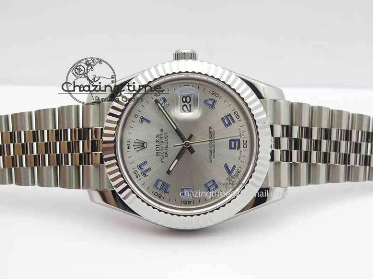 FreshLook DateJust II 41mm BP Maker Best Edition Sliver Dial Blue Number On New Version Jubilee Bracelet A 3640
