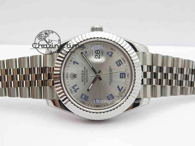FreshLook DateJust II 41mm BP Maker Best Edition Sliver Dial Blue Number On New Version Jubilee Bracelet A 3640