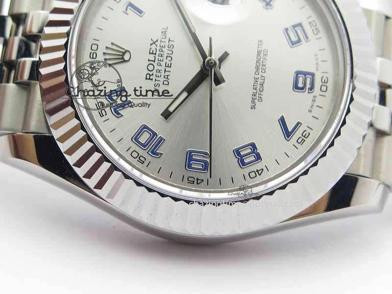 FreshLook DateJust II 41mm BP Maker Best Edition Sliver Dial Blue Number On New Version Jubilee Bracelet A 3640