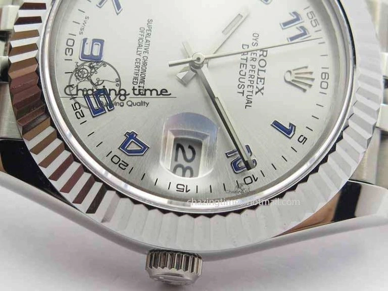FreshLook DateJust II 41mm BP Maker Best Edition Sliver Dial Blue Number On New Version Jubilee Bracelet A 3640