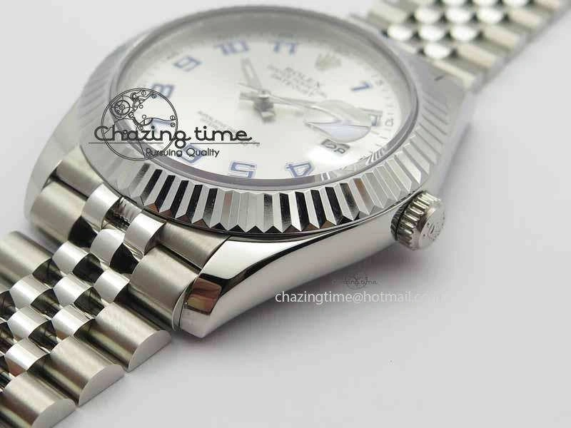 FreshLook DateJust II 41mm BP Maker Best Edition Sliver Dial Blue Number On New Version Jubilee Bracelet A 3640