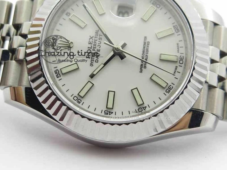 NewStyle DateJust II 41mm BP Maker Best Edition White Dial On New Version Jubilee Bracelet A 3636