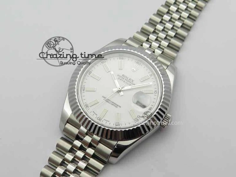 NewStyle DateJust II 41mm BP Maker Best Edition White Dial On New Version Jubilee Bracelet A 3636
