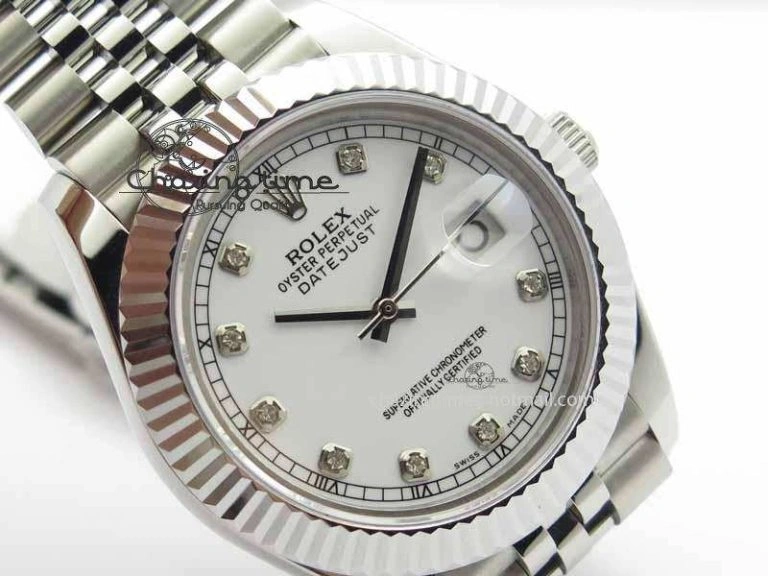 DailyWear DateJust II 41mm BP Maker Best Edition White Diamonds Dial On New Version Jubilee Bracelet A 3624