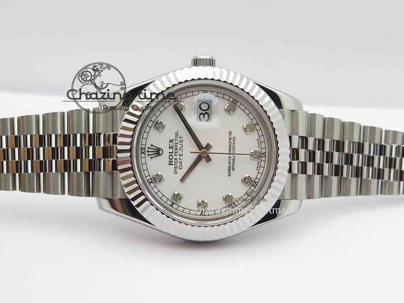 DailyWear DateJust II 41mm BP Maker Best Edition White Diamonds Dial On New Version Jubilee Bracelet A 3624