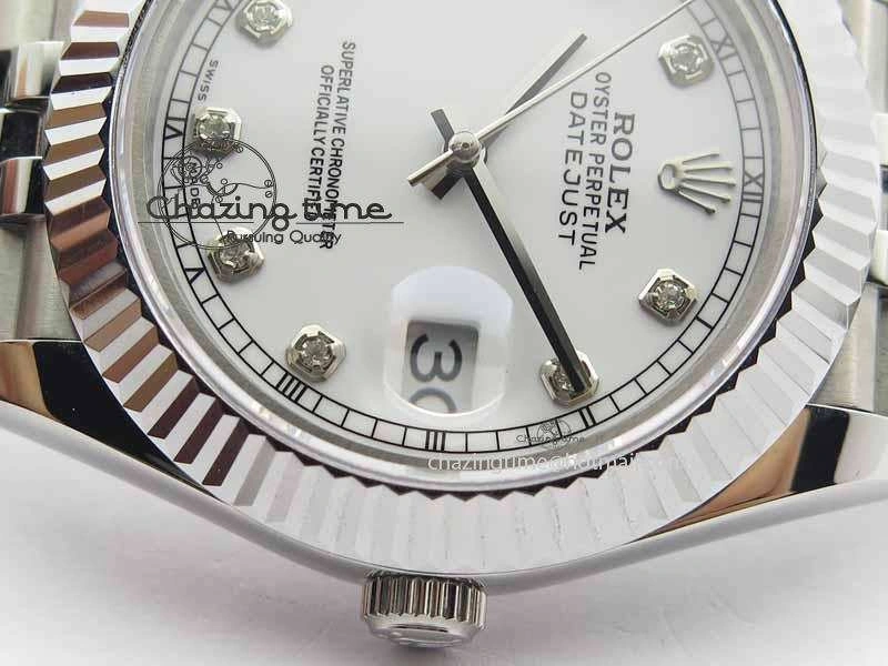 DailyWear DateJust II 41mm BP Maker Best Edition White Diamonds Dial On New Version Jubilee Bracelet A 3624