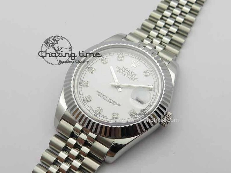DailyWear DateJust II 41mm BP Maker Best Edition White Diamonds Dial On New Version Jubilee Bracelet A 3624