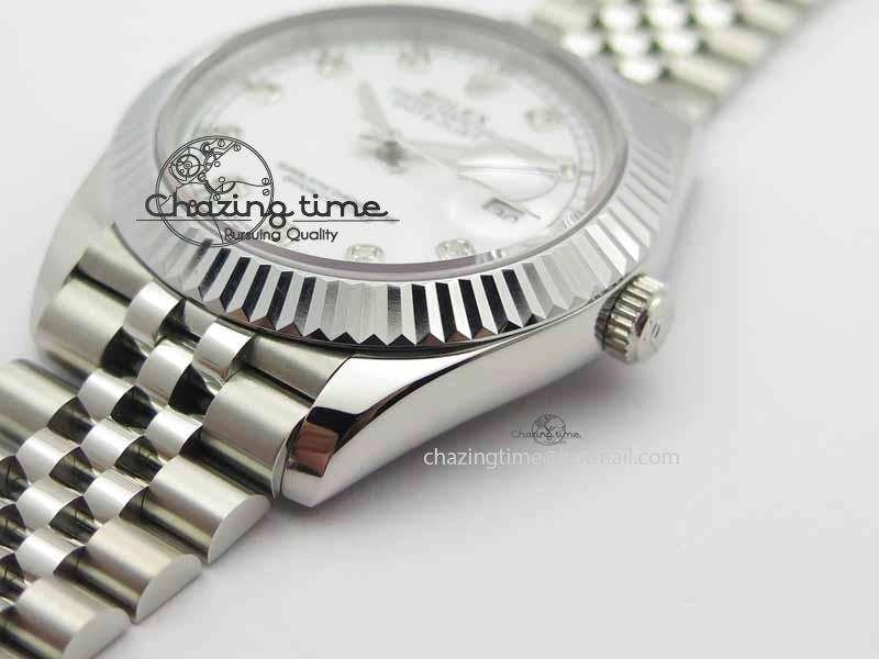 DailyWear DateJust II 41mm BP Maker Best Edition White Diamonds Dial On New Version Jubilee Bracelet A 3624