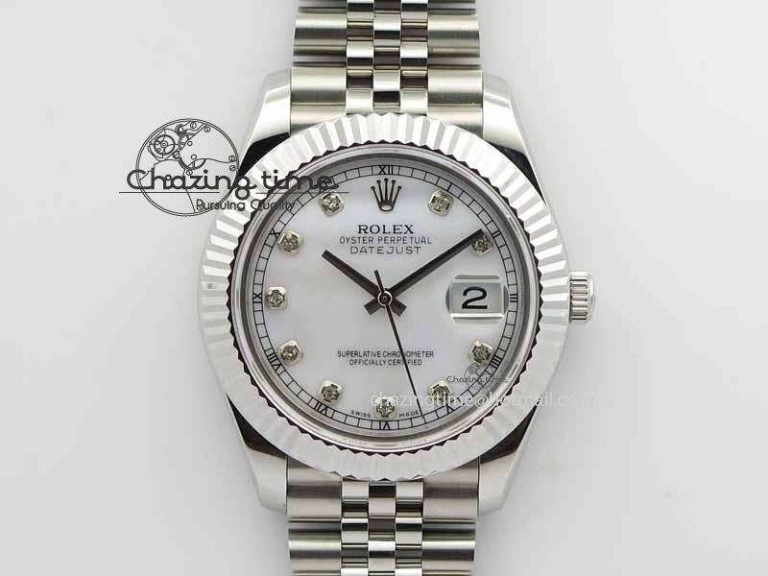 DateJust II 41mm BP Maker Best Edition White MOP Diamonds Dial On New Version Jubilee Bracelet A Attractive 3625