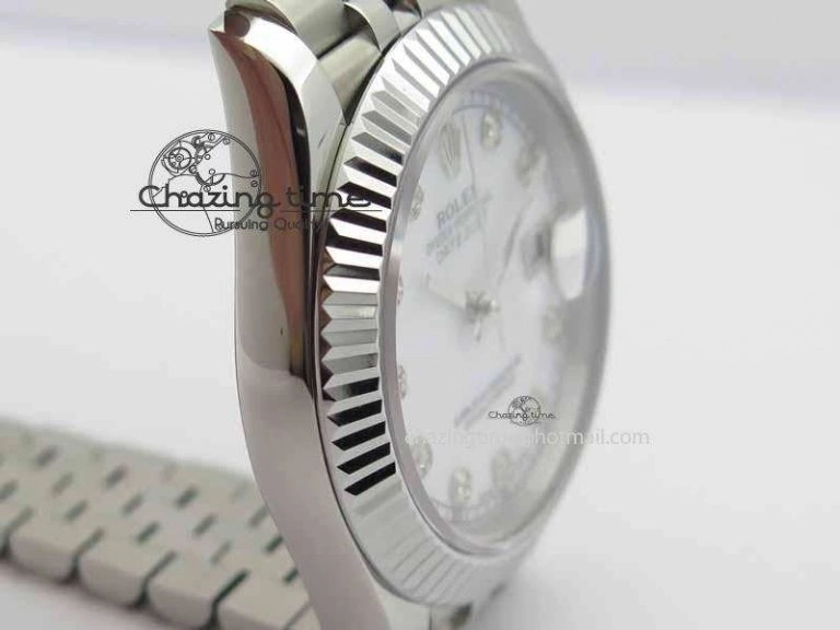 DateJust II 41mm BP Maker Best Edition White MOP Diamonds Dial On New Version Jubilee Bracelet A Attractive 3625