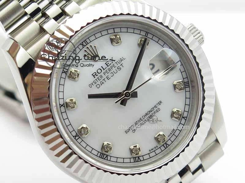 DateJust II 41mm BP Maker Best Edition White MOP Diamonds Dial On New Version Jubilee Bracelet A Attractive 3625