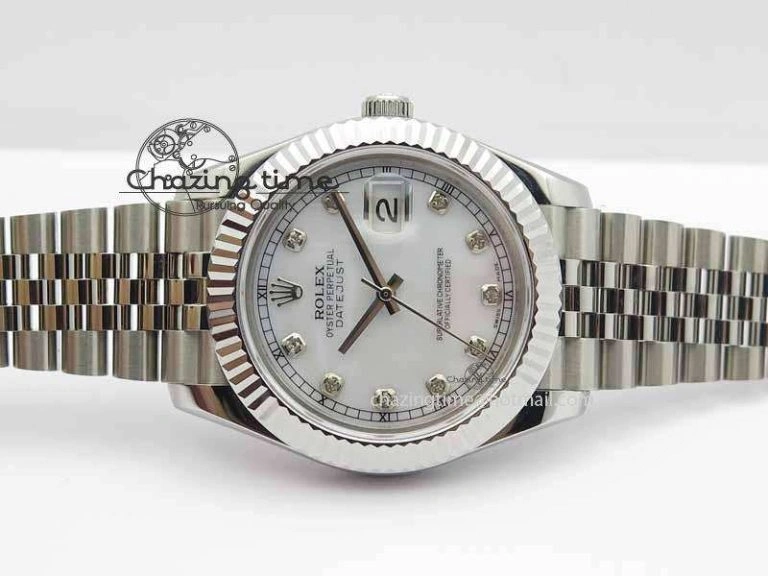 DateJust II 41mm BP Maker Best Edition White MOP Diamonds Dial On New Version Jubilee Bracelet A Attractive 3625