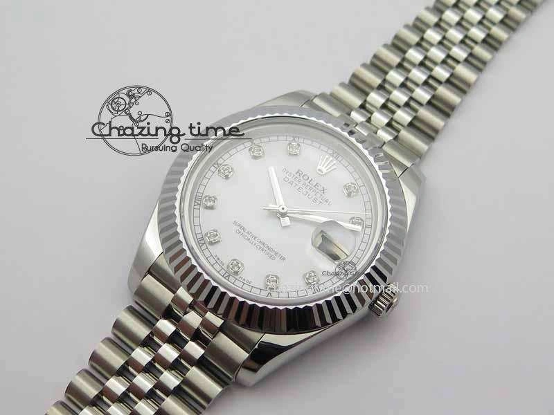 DateJust II 41mm BP Maker Best Edition White MOP Diamonds Dial On New Version Jubilee Bracelet A Attractive 3625