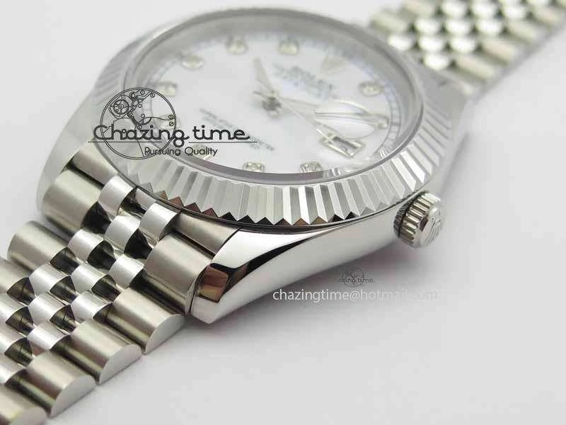 DateJust II 41mm BP Maker Best Edition White MOP Diamonds Dial On New Version Jubilee Bracelet A Attractive 3625