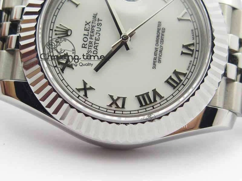 DateJust II 41mm BP Maker Best Edition White Roman Dial On New Version Jubilee Bracelet A Breathable 3634