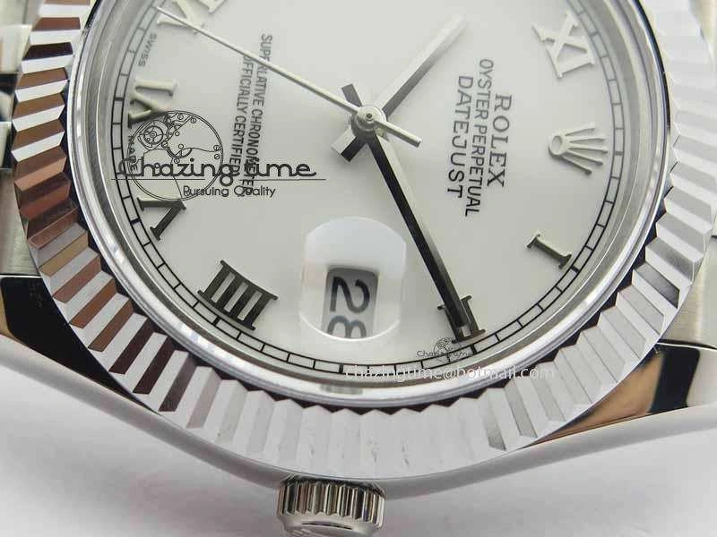 DateJust II 41mm BP Maker Best Edition White Roman Dial On New Version Jubilee Bracelet A Breathable 3634