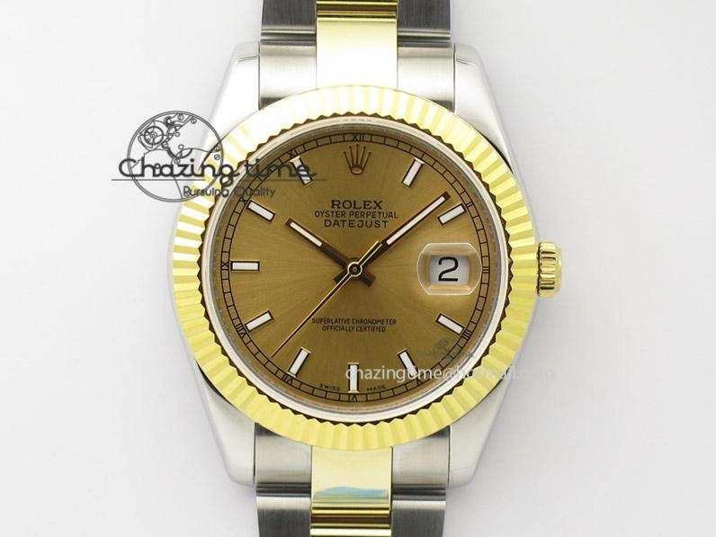 StreetReady DateJust II 41mm MK Best Edition SS RG Wrapped Gold Dial Stick Marker On Oyster Bracelet A 4002