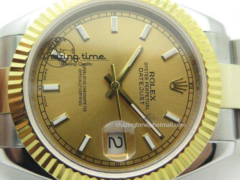 StreetReady DateJust II 41mm MK Best Edition SS RG Wrapped Gold Dial Stick Marker On Oyster Bracelet A 4002