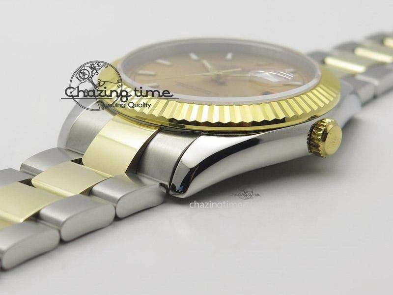 StreetReady DateJust II 41mm MK Best Edition SS RG Wrapped Gold Dial Stick Marker On Oyster Bracelet A 4002