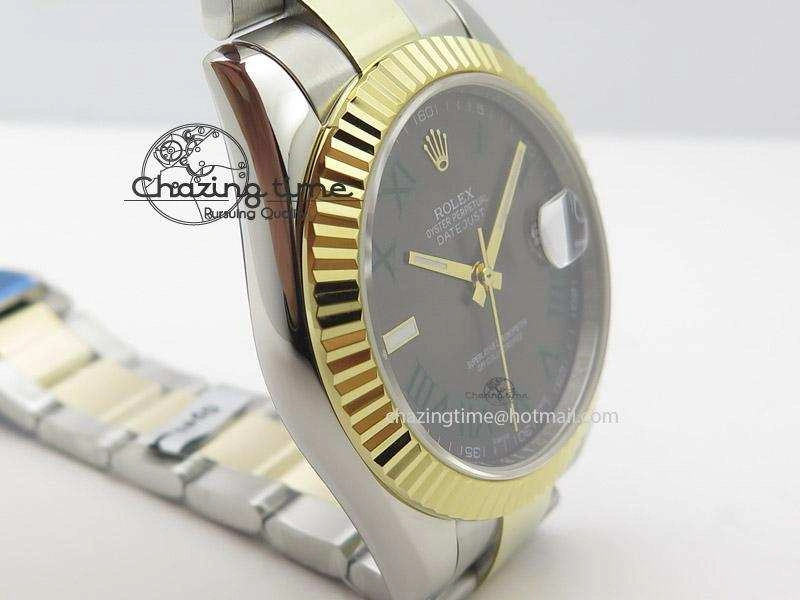 DateJust II 41mm MK Best Edition SS RG Wrapped Grey Dial Roman Marker On Bracelet A Vibrant 3998