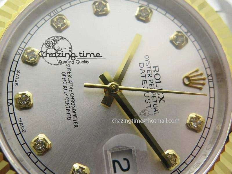 WellDesigned DateJust II 41mm MK Best Edition SS RG Wrapped Sliver Dial Diamond Marker On Oyster Bracelet A 4001