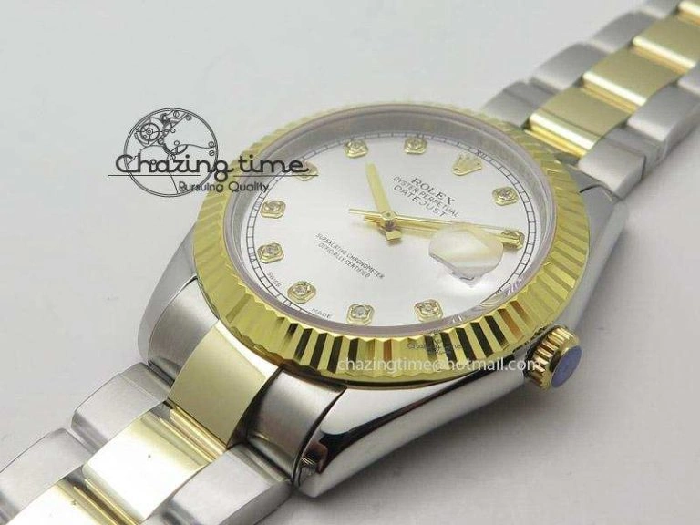 WellDesigned DateJust II 41mm MK Best Edition SS RG Wrapped Sliver Dial Diamond Marker On Oyster Bracelet A 4001