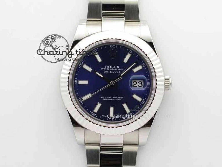 DateJust II 41mm SS BP Maker Best Edition Blue Dial On SS Bracelet SA Classic 3731