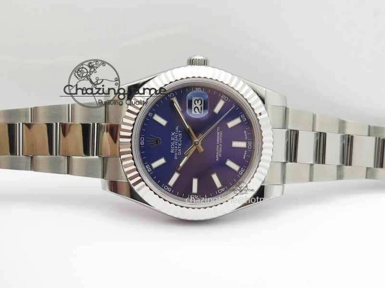 DateJust II 41mm SS BP Maker Best Edition Blue Dial On SS Bracelet SA Classic 3731