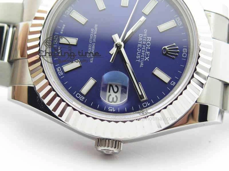 DateJust II 41mm SS BP Maker Best Edition Blue Dial On SS Bracelet SA Classic 3731