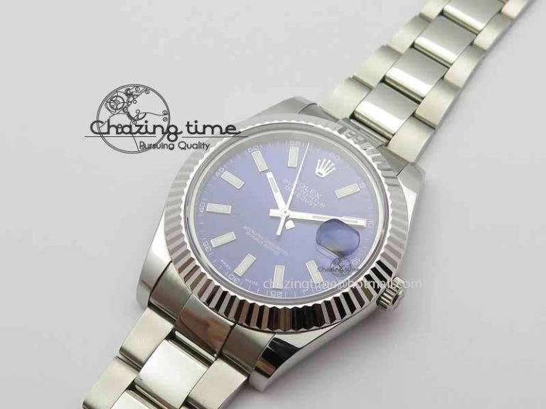DateJust II 41mm SS BP Maker Best Edition Blue Dial On SS Bracelet SA Classic 3731
