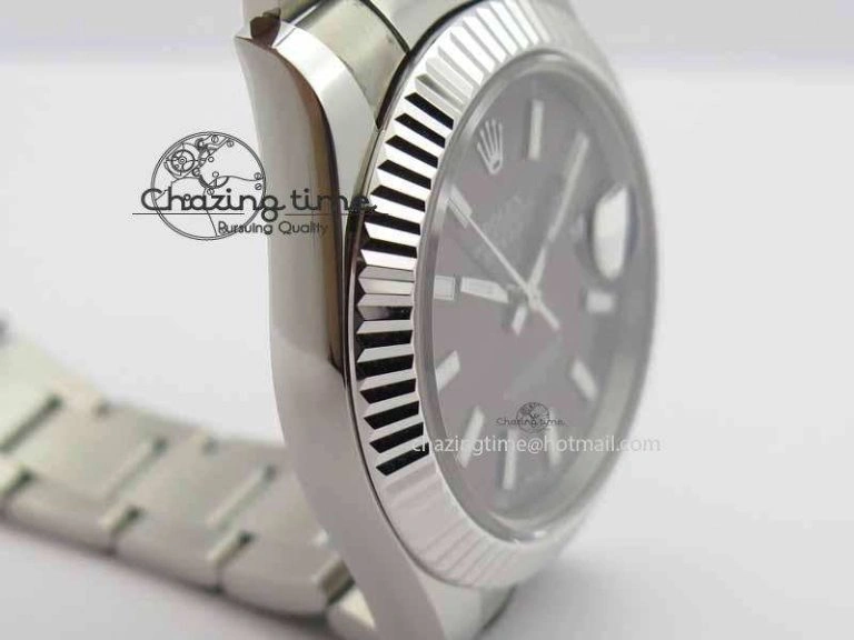 Lightweight DateJust II 41mm SS BP Maker Best Edition Dark Gray Dial On SS Bracelet SA 3735