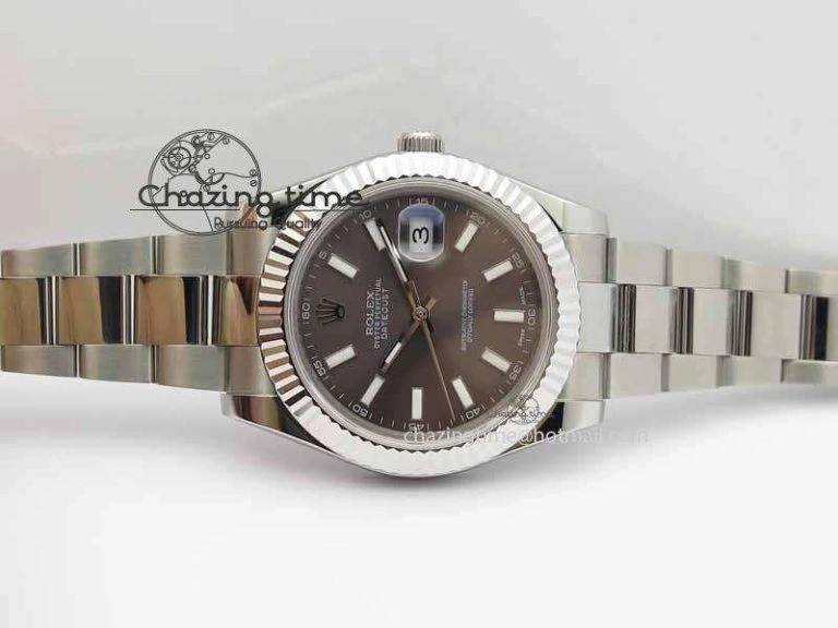 Lightweight DateJust II 41mm SS BP Maker Best Edition Dark Gray Dial On SS Bracelet SA 3735