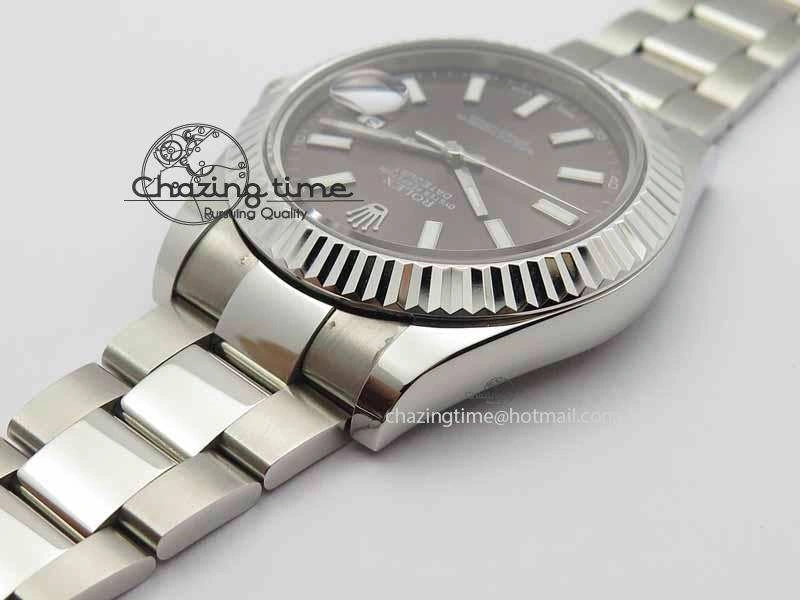 Lightweight DateJust II 41mm SS BP Maker Best Edition Dark Gray Dial On SS Bracelet SA 3735