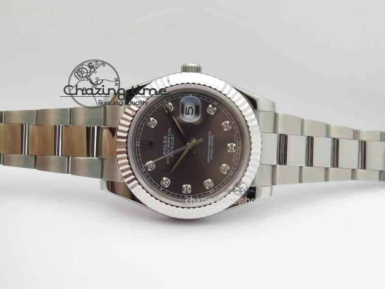 Minimalist DateJust II 41mm SS BP Maker Best Edition Gray Dial Diam On SS Bracelet SA 3729