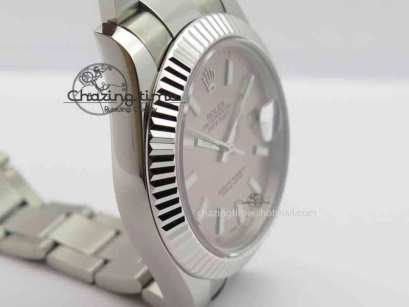Cozy DateJust II 41mm SS BP Maker Best Edition Gray Dial On SS Bracelet SA 3736
