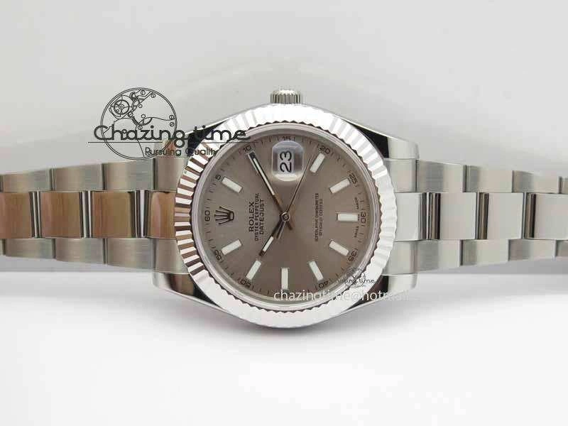 Cozy DateJust II 41mm SS BP Maker Best Edition Gray Dial On SS Bracelet SA 3736