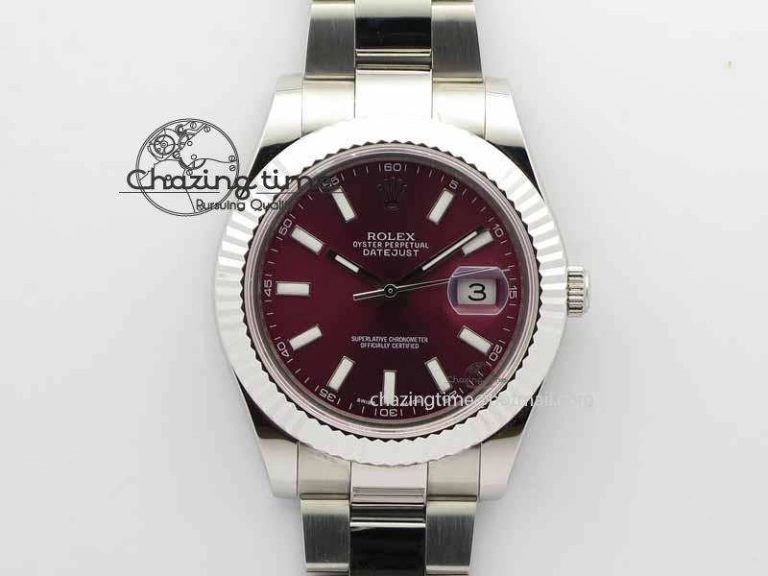 DateJust II 41mm SS BP Maker Best Edition Red Dial On SS Bracelet SA EasyMatch 3732