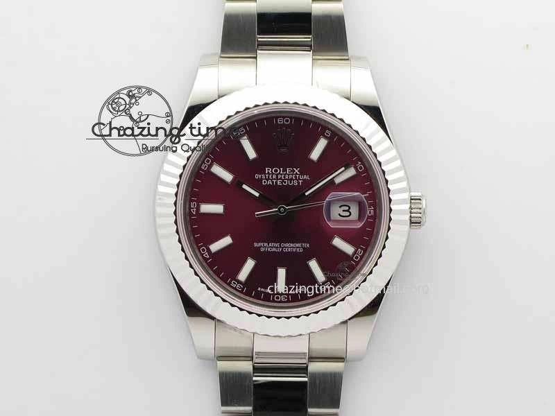 DateJust II 41mm SS BP Maker Best Edition Red Dial On SS Bracelet SA EasyMatch 3732