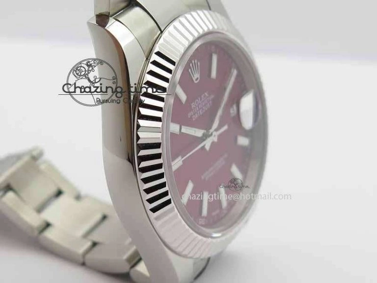 DateJust II 41mm SS BP Maker Best Edition Red Dial On SS Bracelet SA EasyMatch 3732