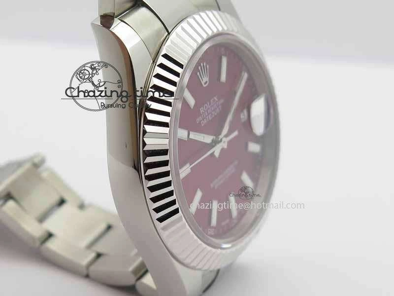 DateJust II 41mm SS BP Maker Best Edition Red Dial On SS Bracelet SA EasyMatch 3732