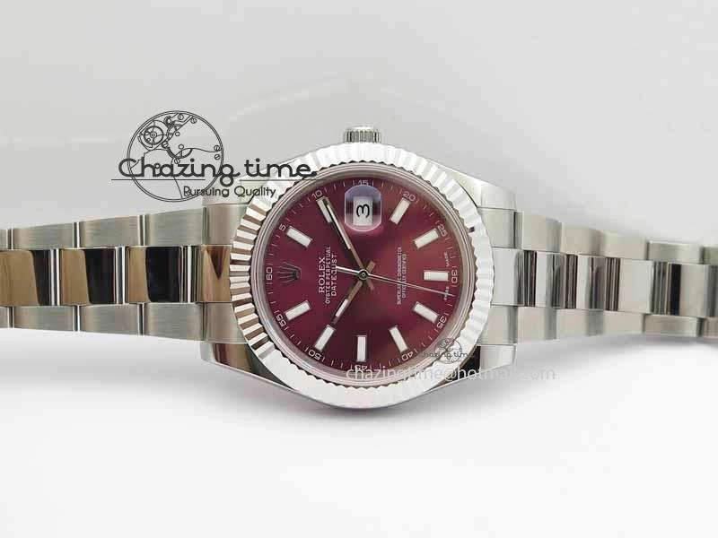 DateJust II 41mm SS BP Maker Best Edition Red Dial On SS Bracelet SA EasyMatch 3732