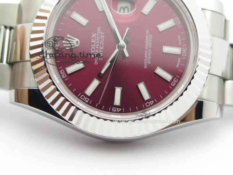 DateJust II 41mm SS BP Maker Best Edition Red Dial On SS Bracelet SA EasyMatch 3732