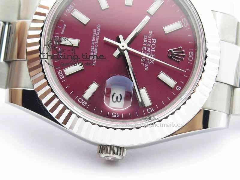 DateJust II 41mm SS BP Maker Best Edition Red Dial On SS Bracelet SA EasyMatch 3732