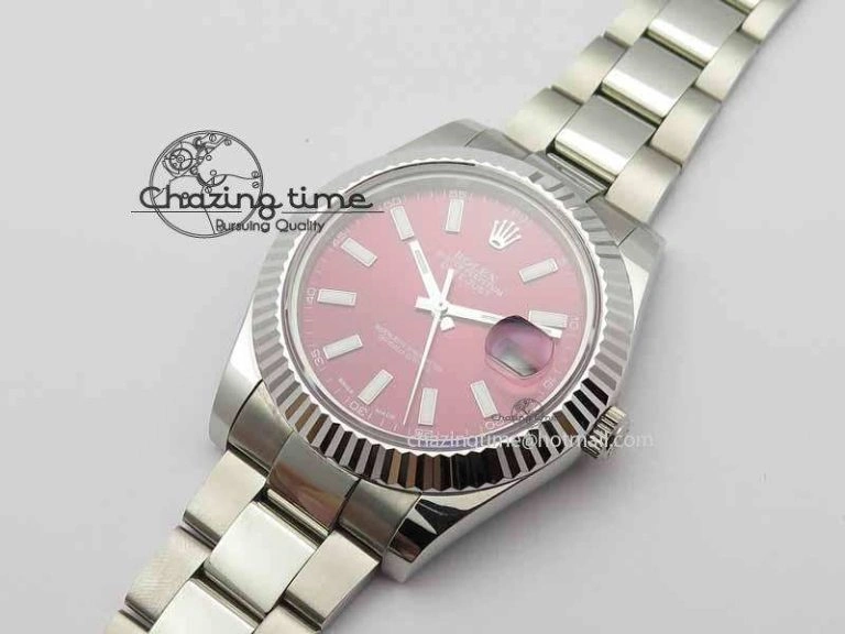 DateJust II 41mm SS BP Maker Best Edition Red Dial On SS Bracelet SA EasyMatch 3732
