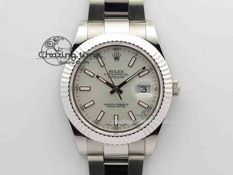 DateJust II 41mm SS BP Maker Best Edition White Dial On SS Bracelet SA Classic 3733