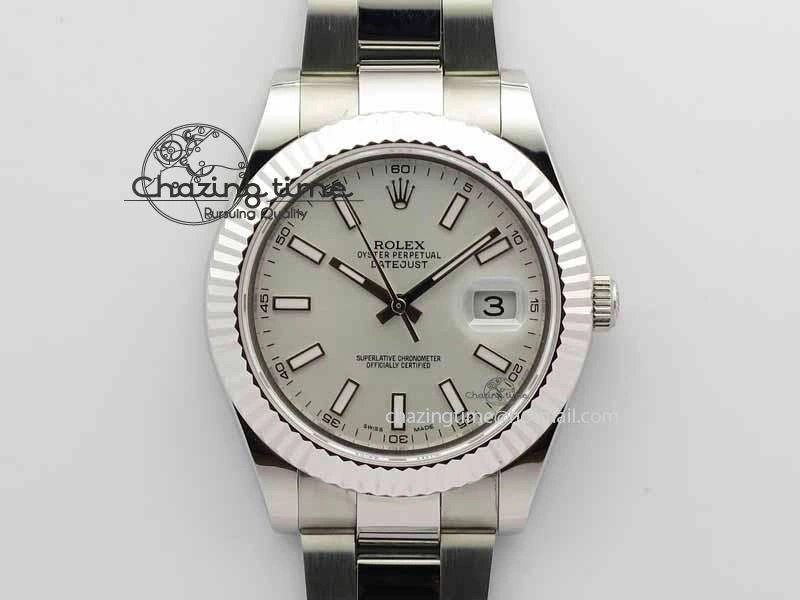 DateJust II 41mm SS BP Maker Best Edition White Dial On SS Bracelet SA Classic 3733
