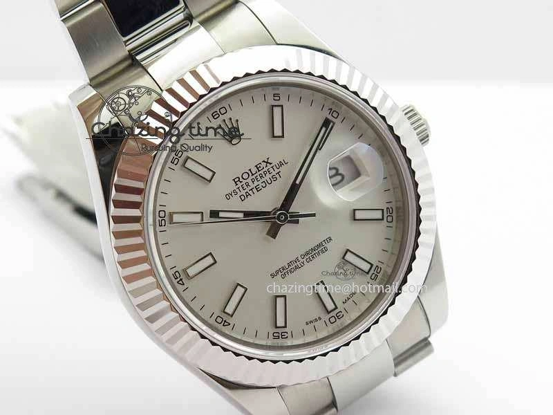 DateJust II 41mm SS BP Maker Best Edition White Dial On SS Bracelet SA Classic 3733