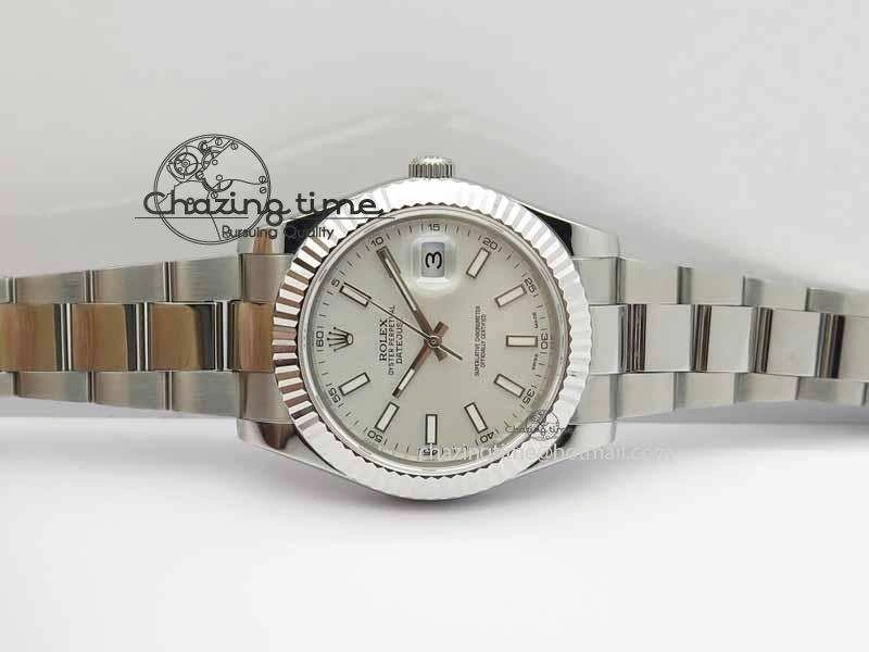 DateJust II 41mm SS BP Maker Best Edition White Dial On SS Bracelet SA Classic 3733